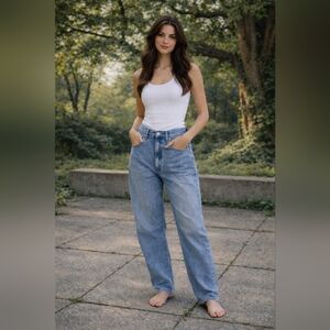 Levi’s Cinch Baggy Jeans – Light Wash – Adjustable Waist – Size 28 x 31